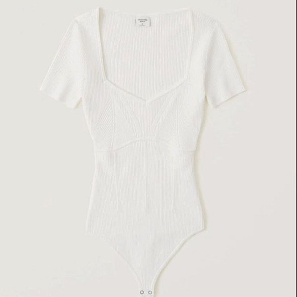 Abercrombie | Corset Short-Sleeve Bodysuit